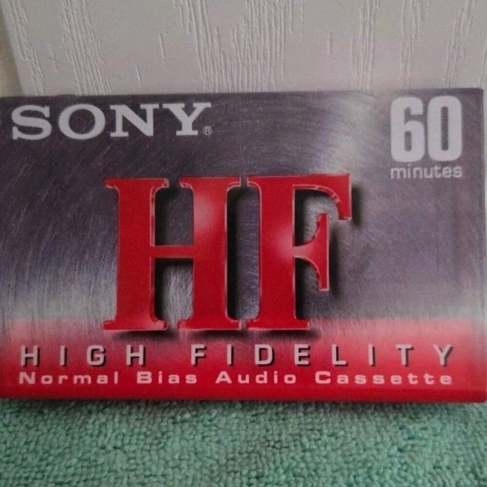 Vintage New Sony HF 90 Audio Cassette Tape Sealed